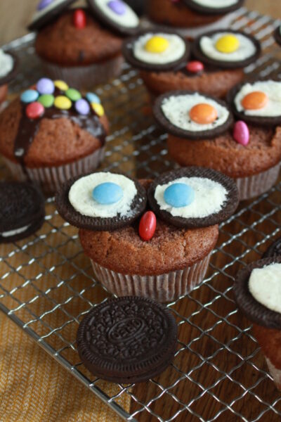 Eulen-Schoko-Muffins - Rezept