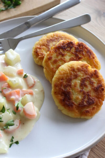 Kartoffelpüreeplätzchen - Rezept