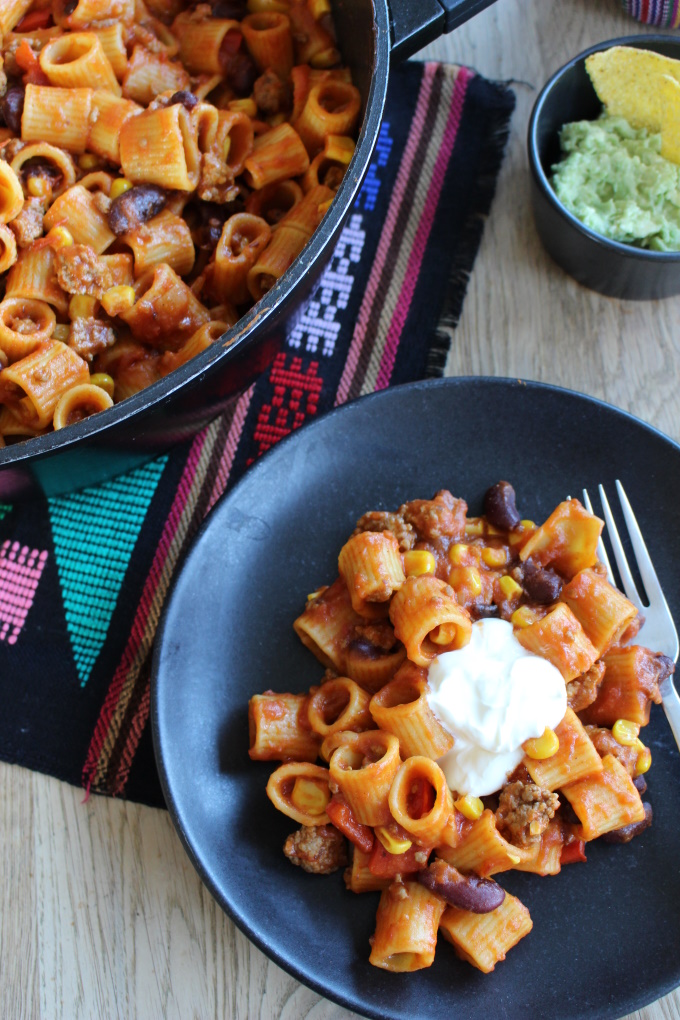 One-Pot-Pasta "mexikanisch"