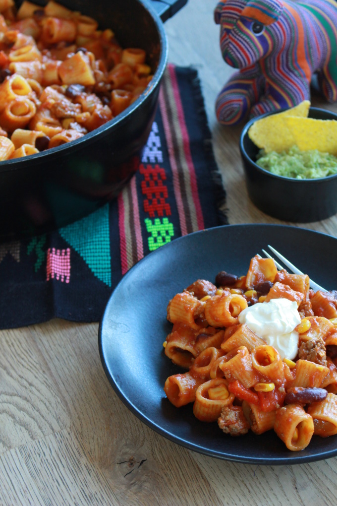 One-Pot-Pasta mexikanisch