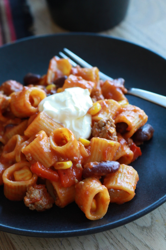 One-Pot-Pasta "mexikanisch"