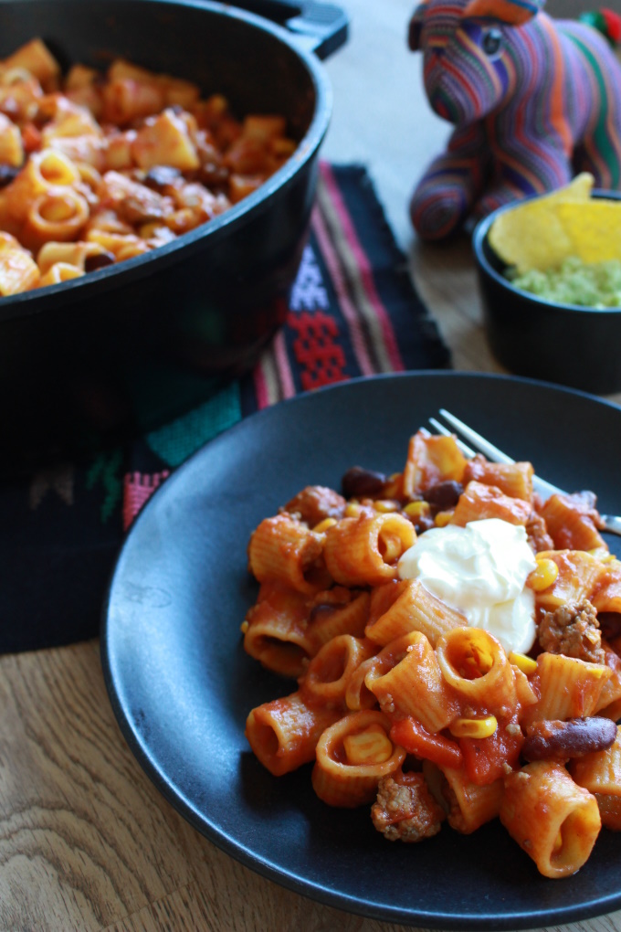 One-Pot-Pasta "mexikanisch"