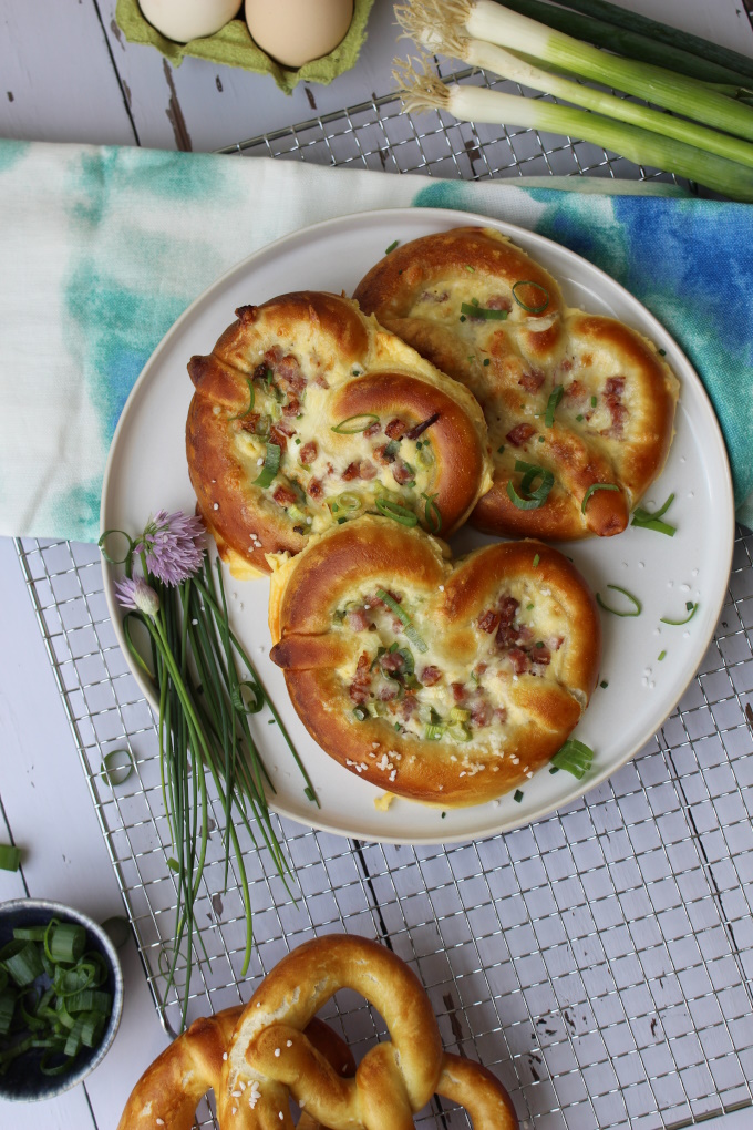 Flammkuchen-Brezeln