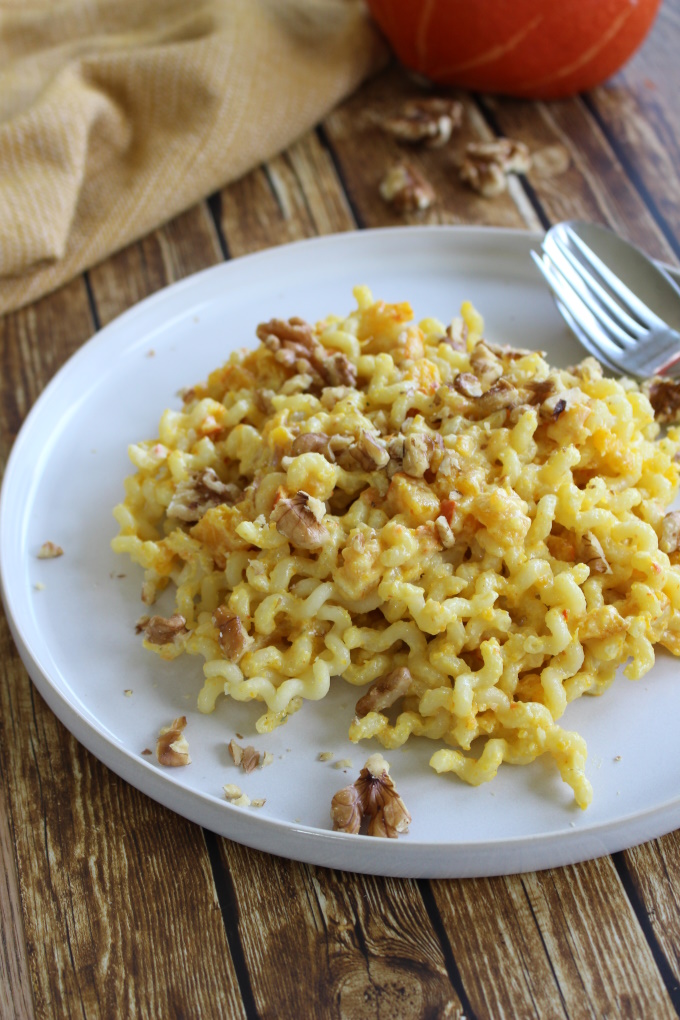 Pasta mit Kürbis und Walnuss