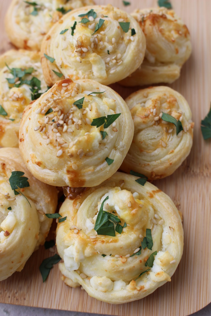 Blätterteig-Feta-Schnecken